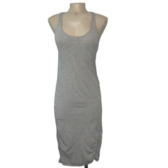 Lululemon Go For It Hyper Striped Open Back Scoopneck Popover Midi Dress No Size - Picture 3 of 6